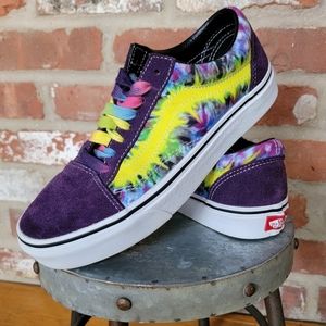 Vans Unisex Old School Suede Mysterioso Tie Dye Skate Shoes Purple | W 8.5 M 7